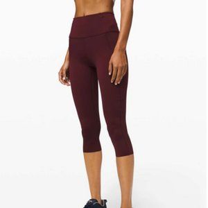 Lululemon Fast and Free High-Rise Crop - Cassis